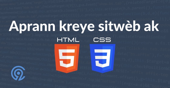 Aprann kreye sitwèb ak HTML plis CSS's cover